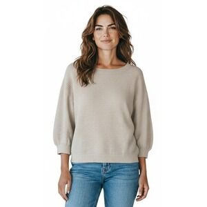 Talbots Womens Pullover Sweater L Top‎ Light Green Casual Lightweight Travel